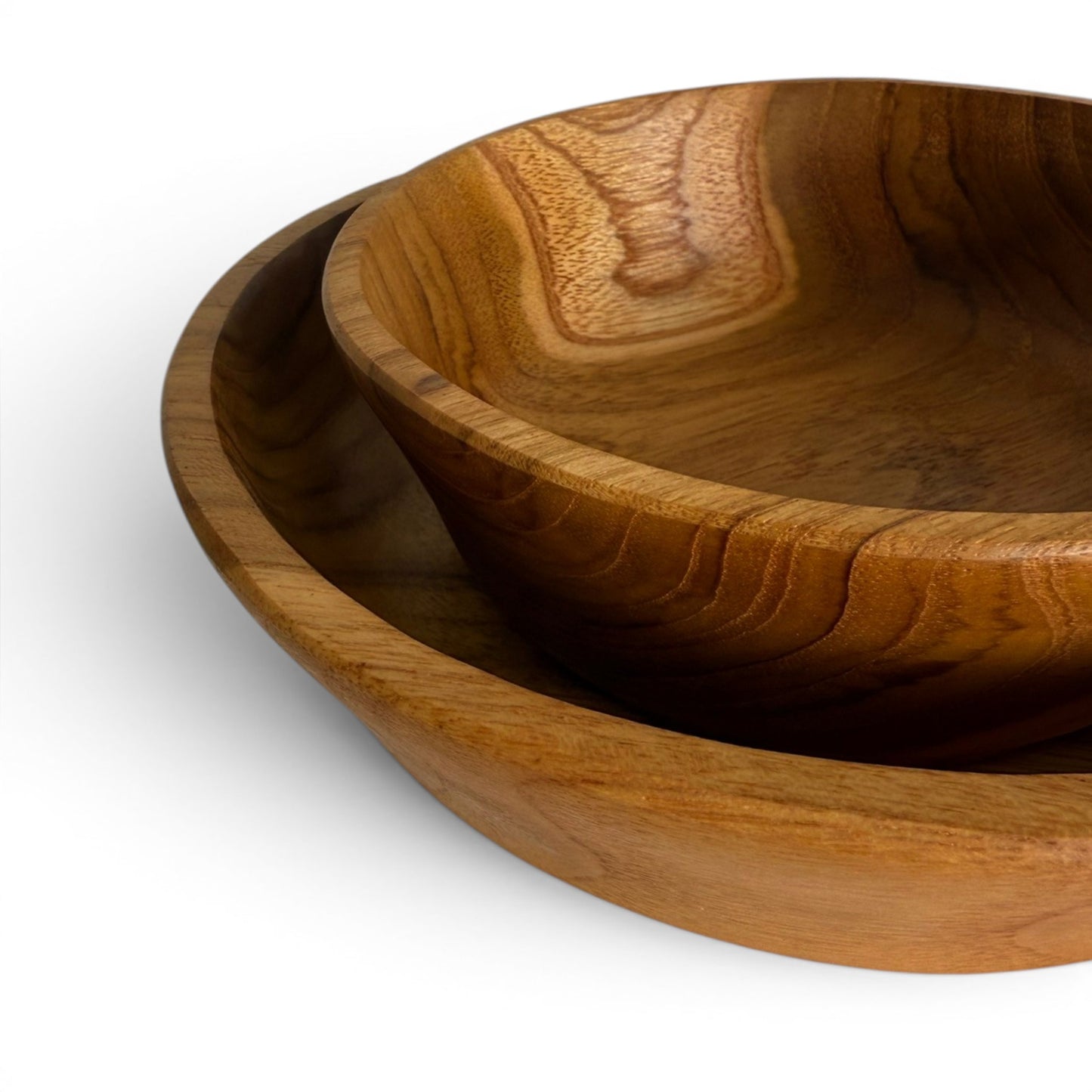 Flared Teak Bowl