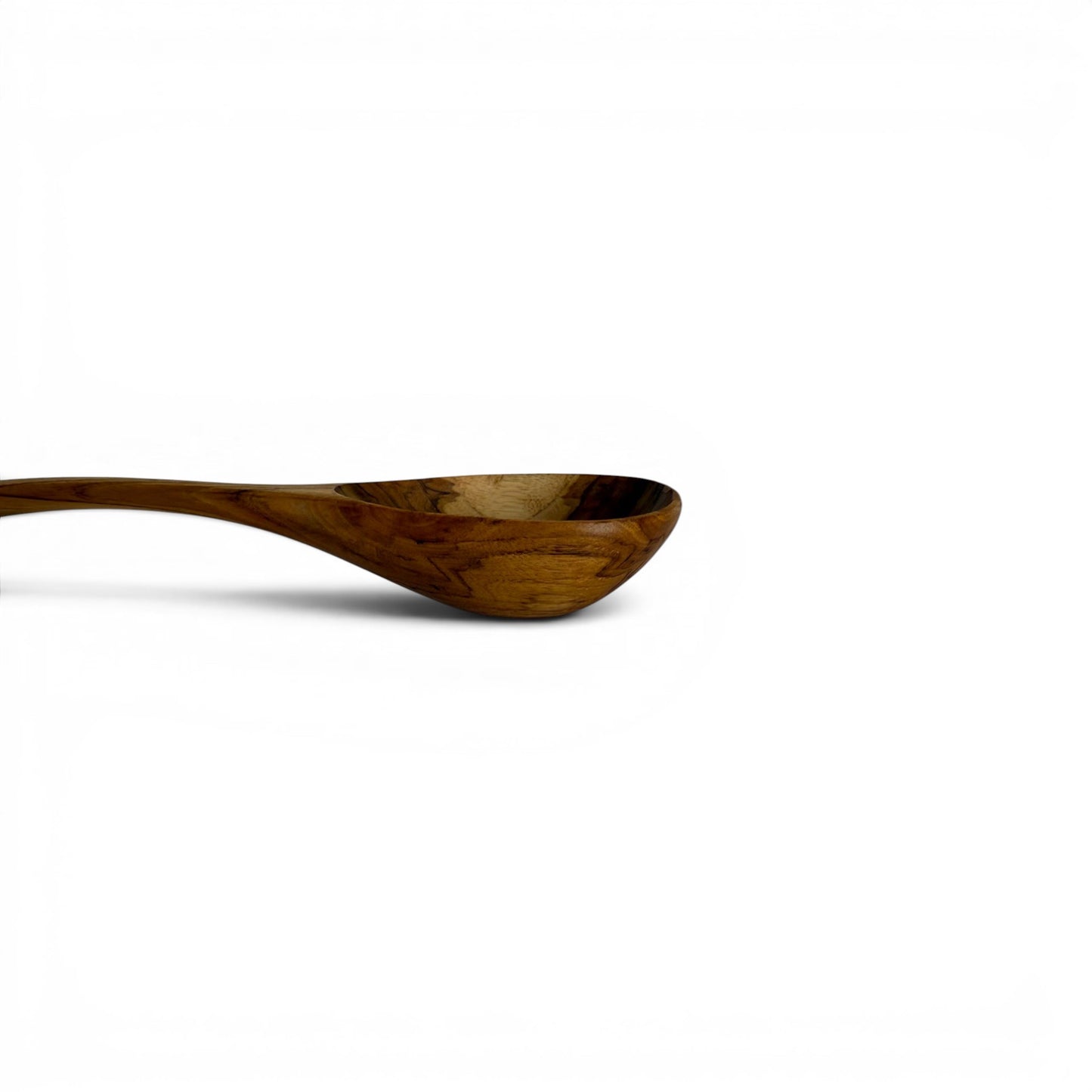 Deep Curve Teak Serving Spoon