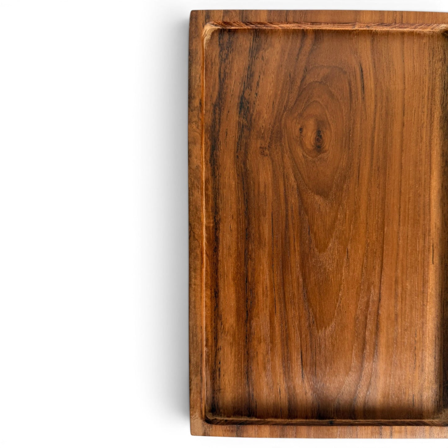 Framed Teak Serving Tray