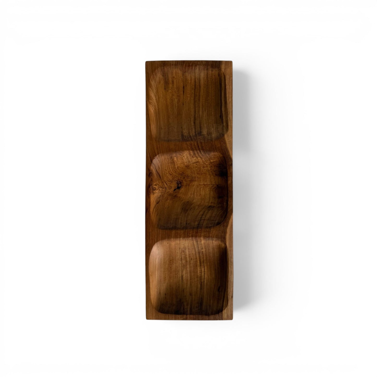 Trio Teak Portion Platter