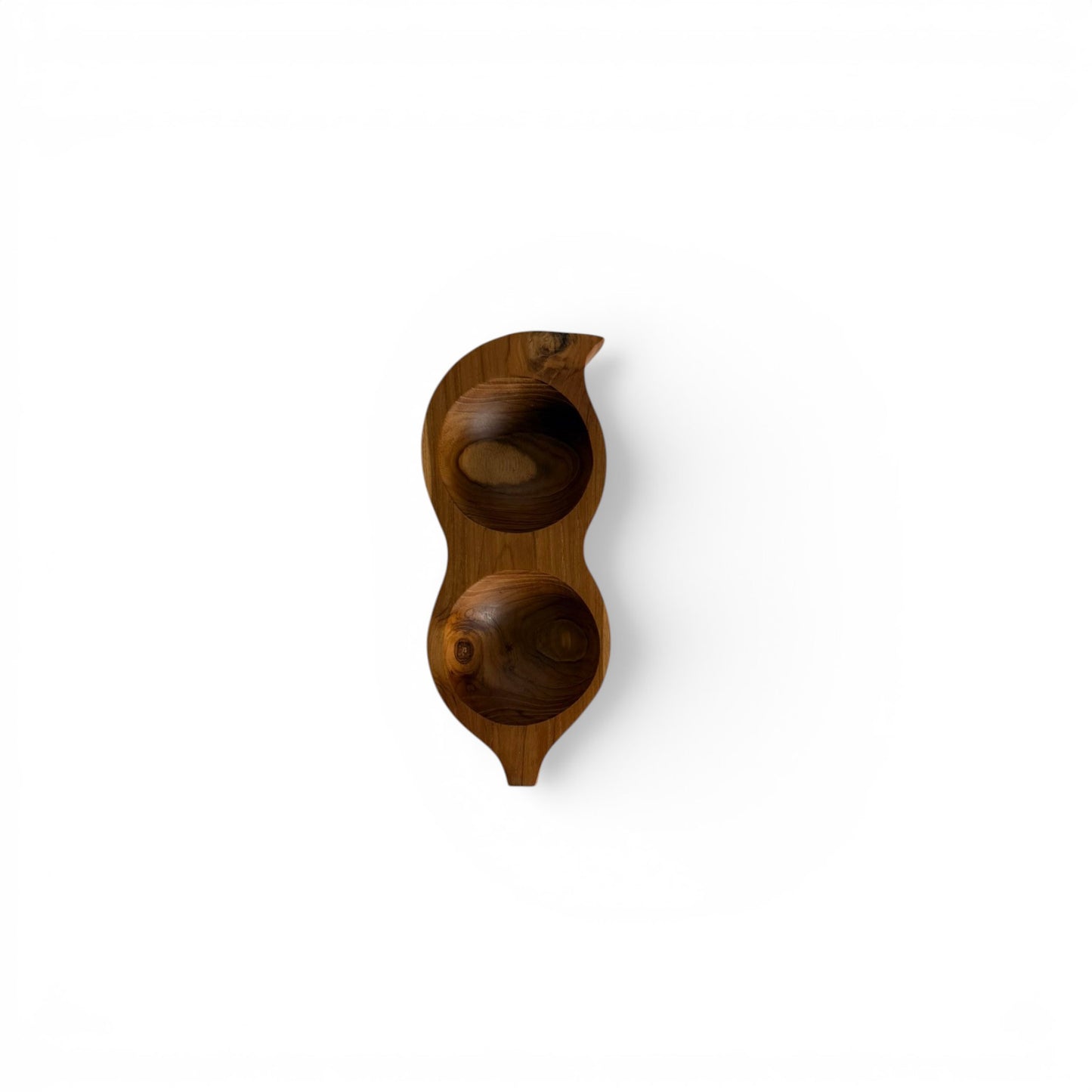Seed Pod Teak Dish