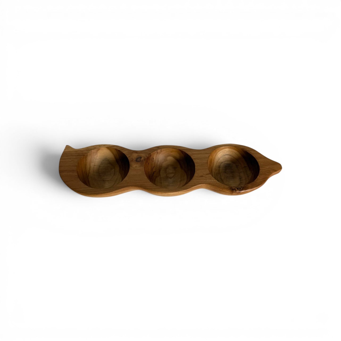 Seed Pod Teak Dish