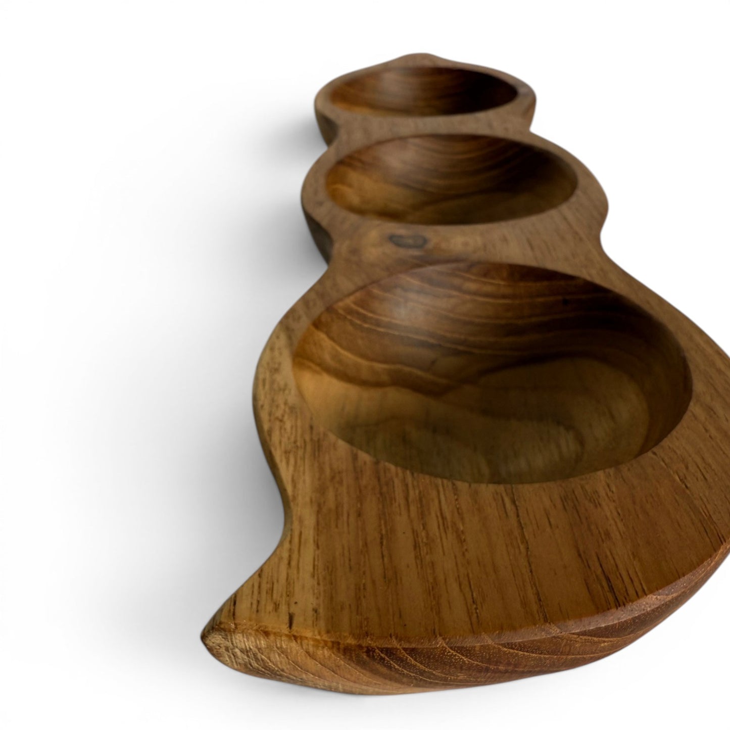 Seed Pod Teak Dish