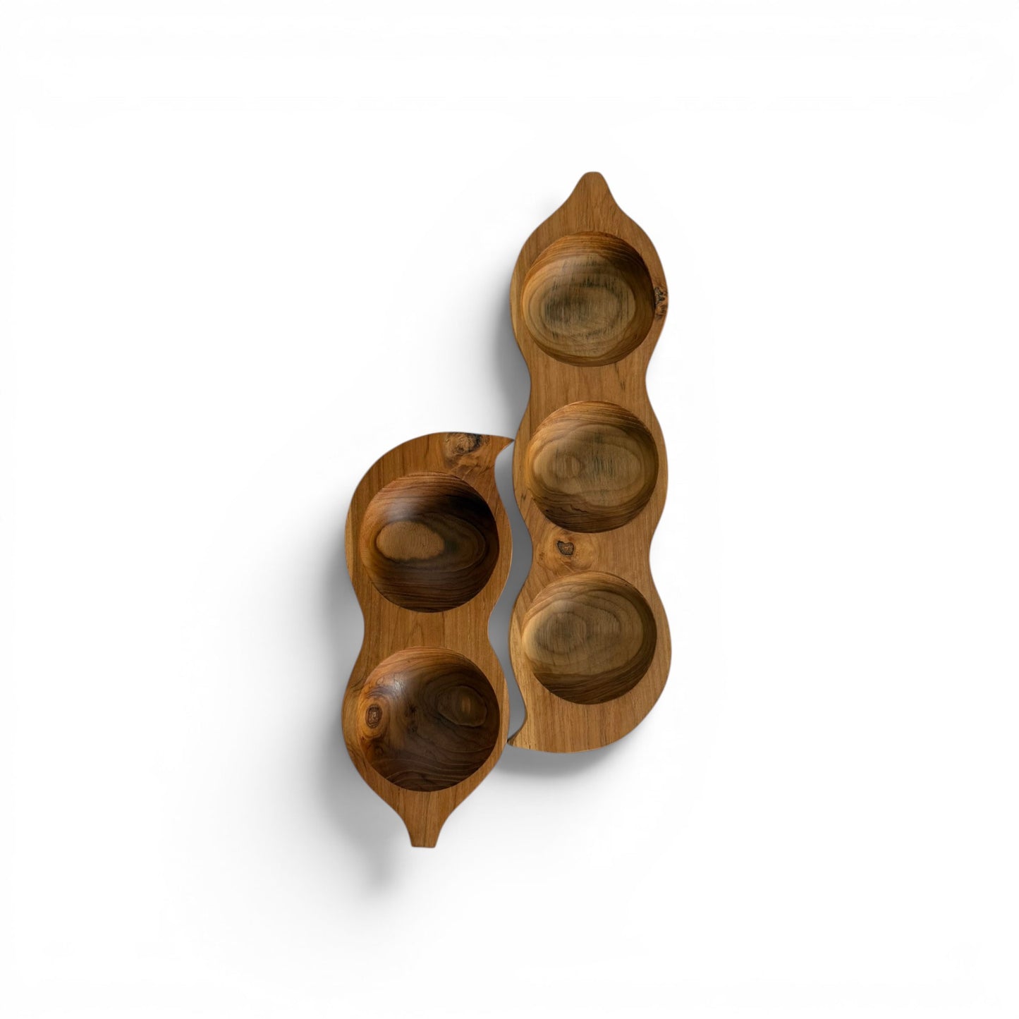Seed Pod Teak Dish