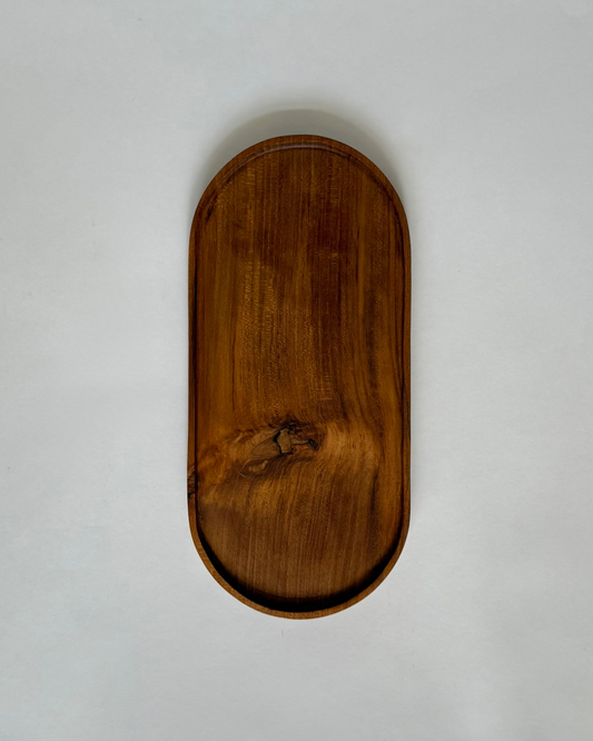 Artisan Oval Teak Plate - Large
