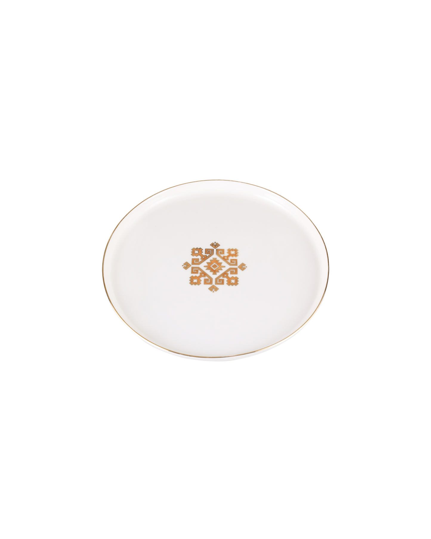 Arabesque Medallion Flat Plate - Gold