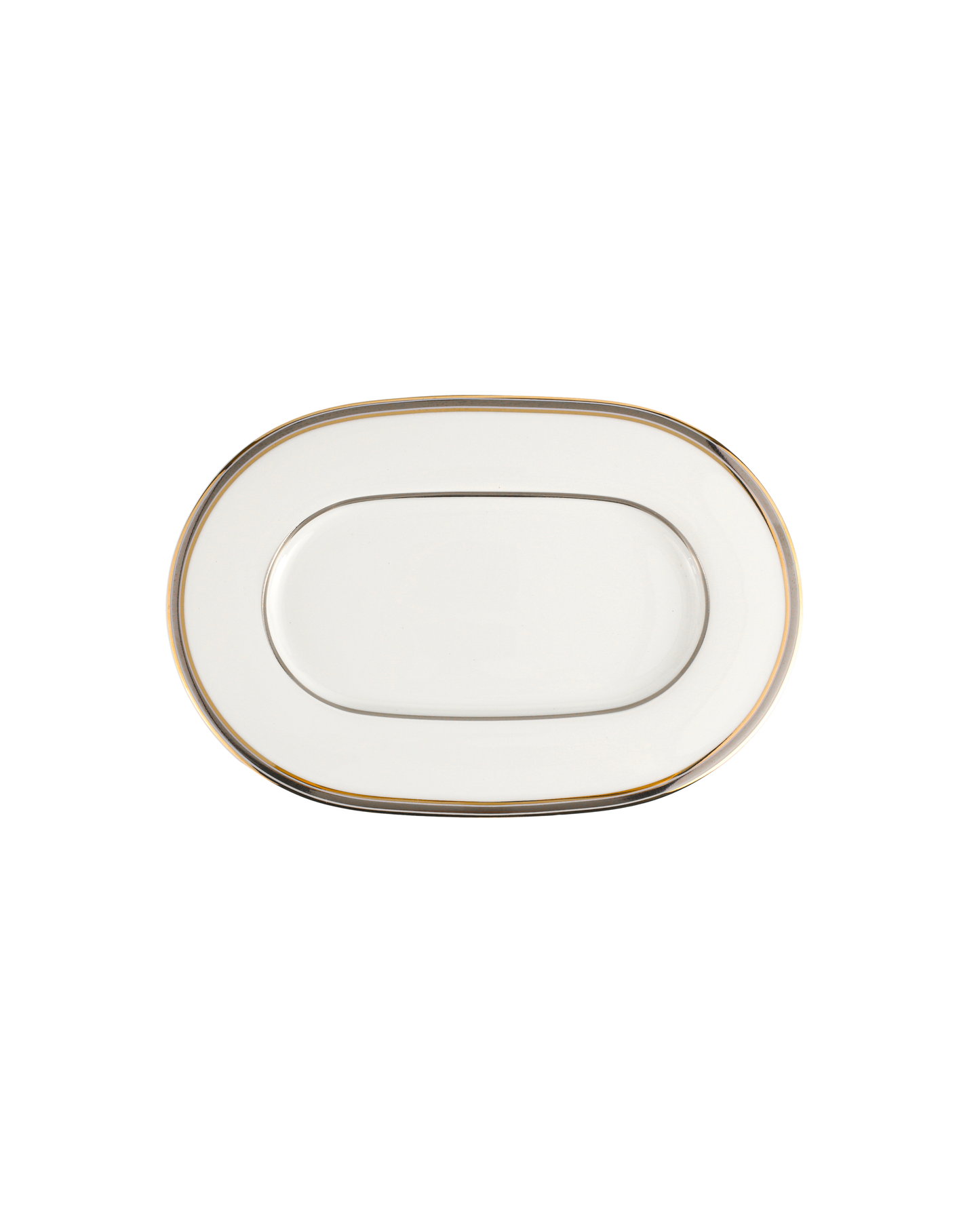 Gold Sprites Oval Plate