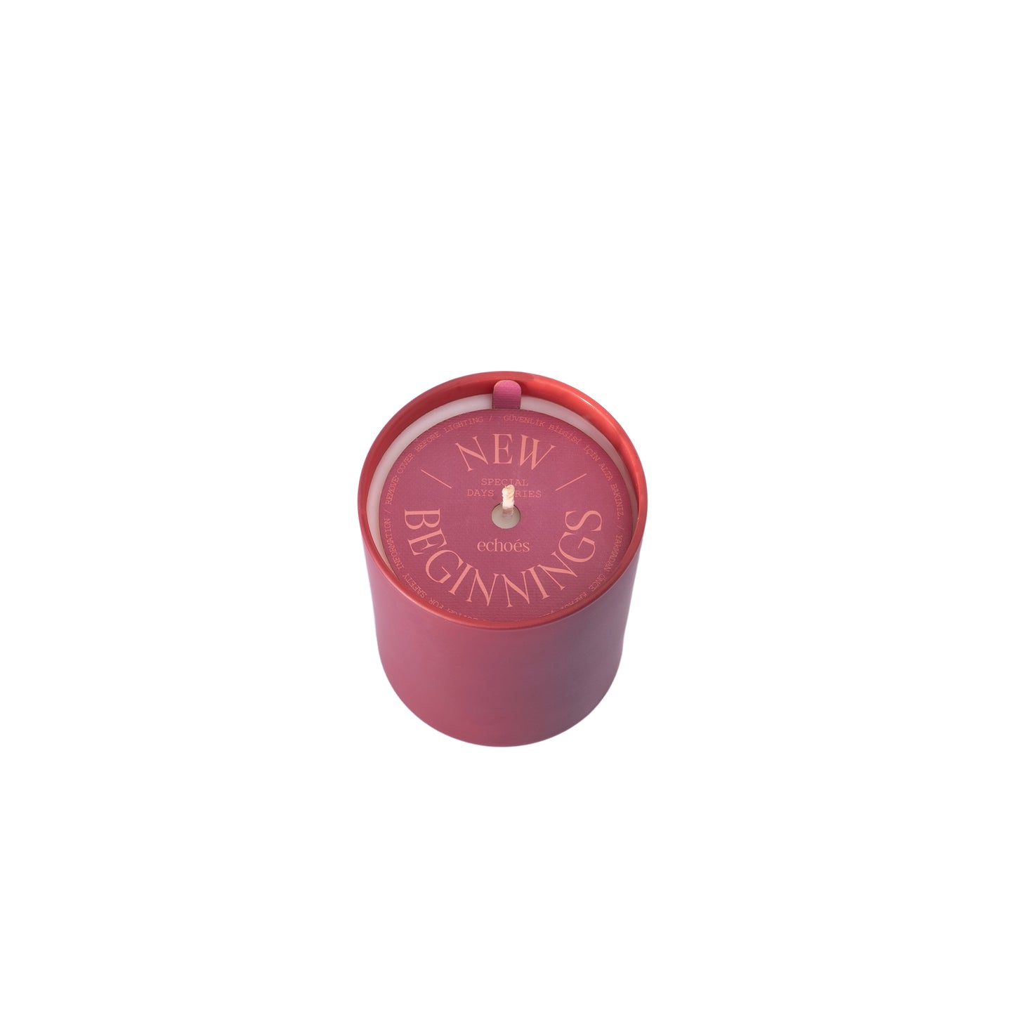 New Year Spirit - Small Size Natural Candle