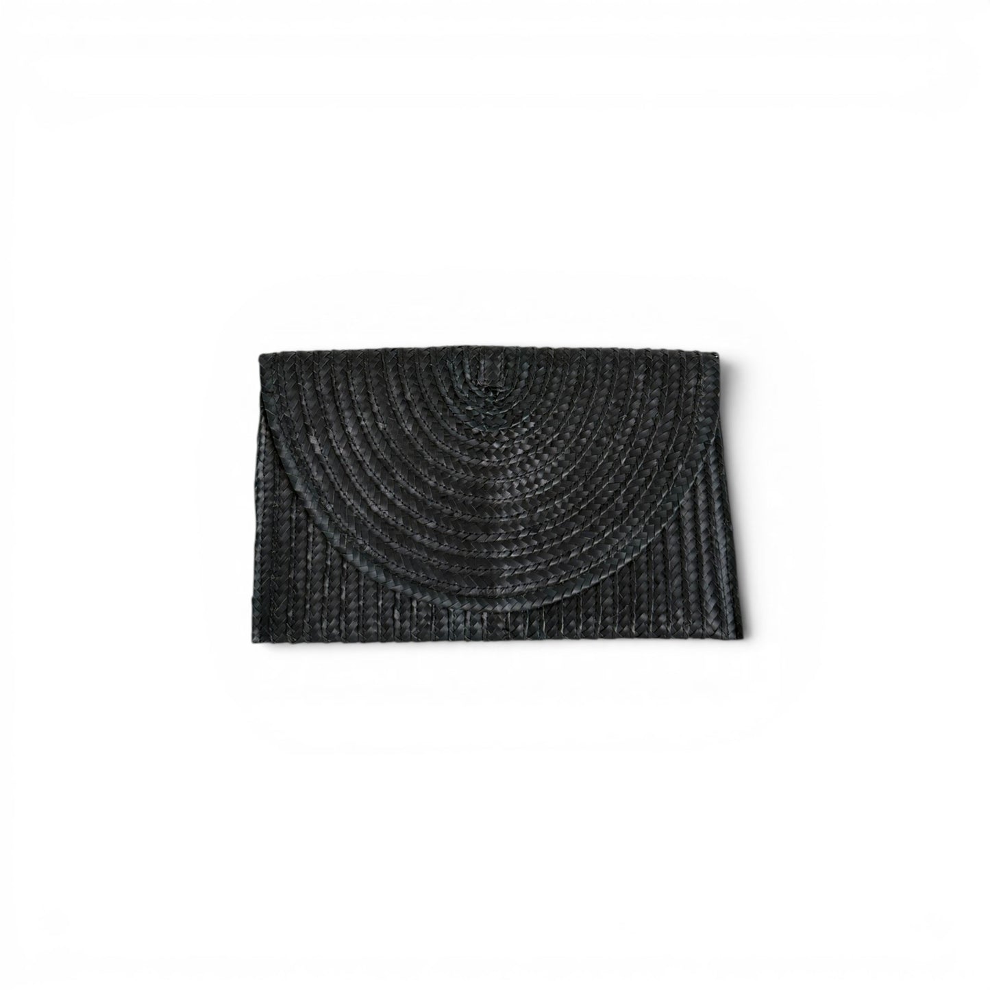 Sophia Palm Clutch - Black