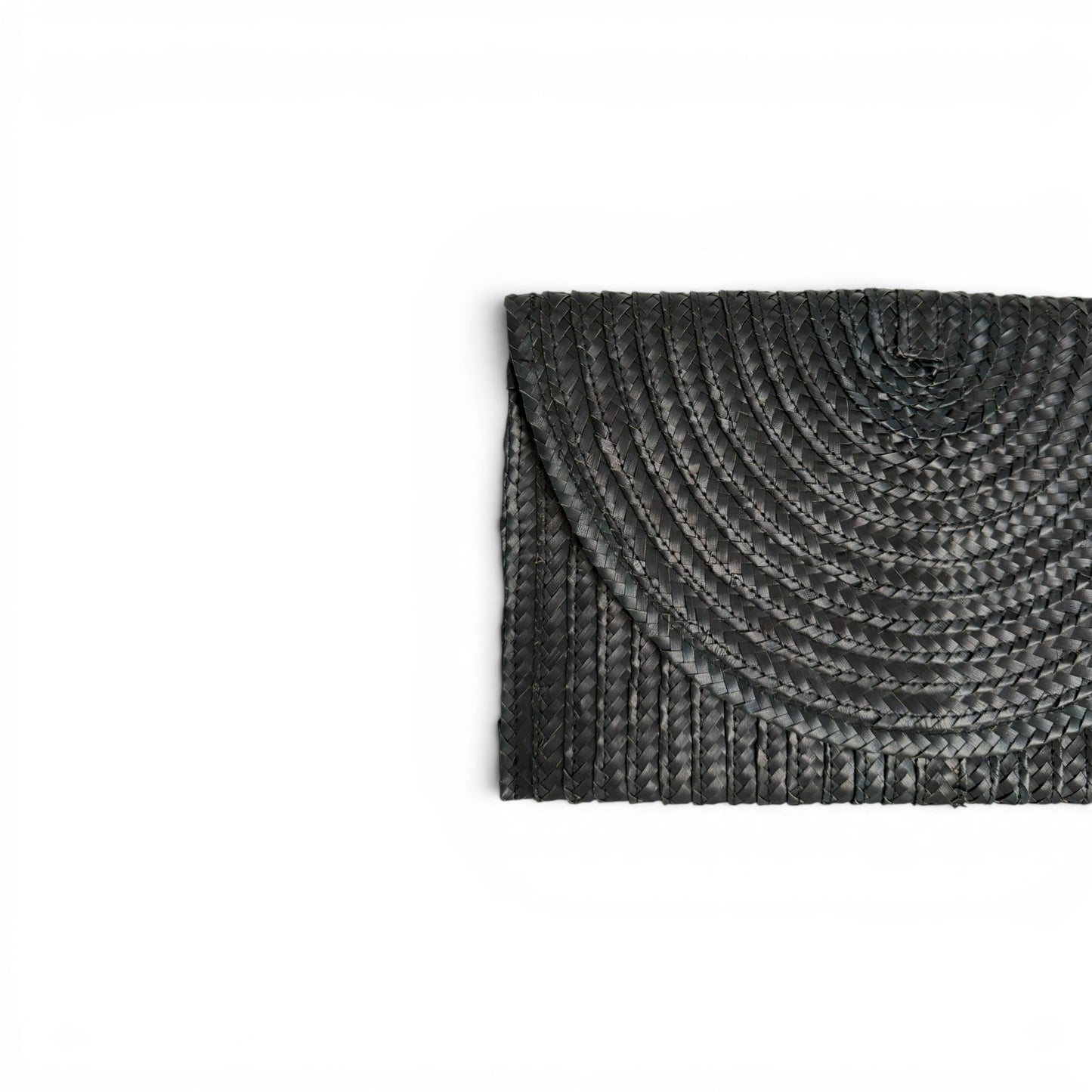 Sophia Palm Clutch - Black