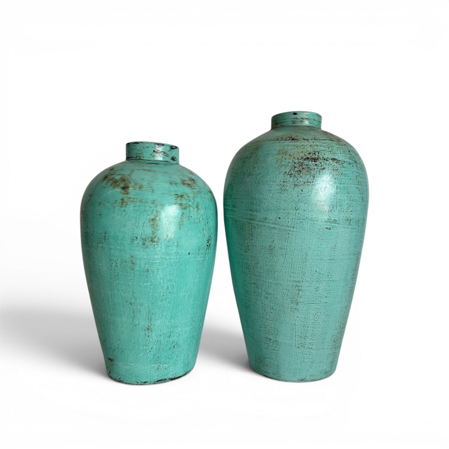 Kelani Terracotta Vessel - Turquoise
