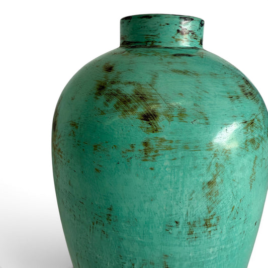 Kelani Terracotta Vessel - Turquoise