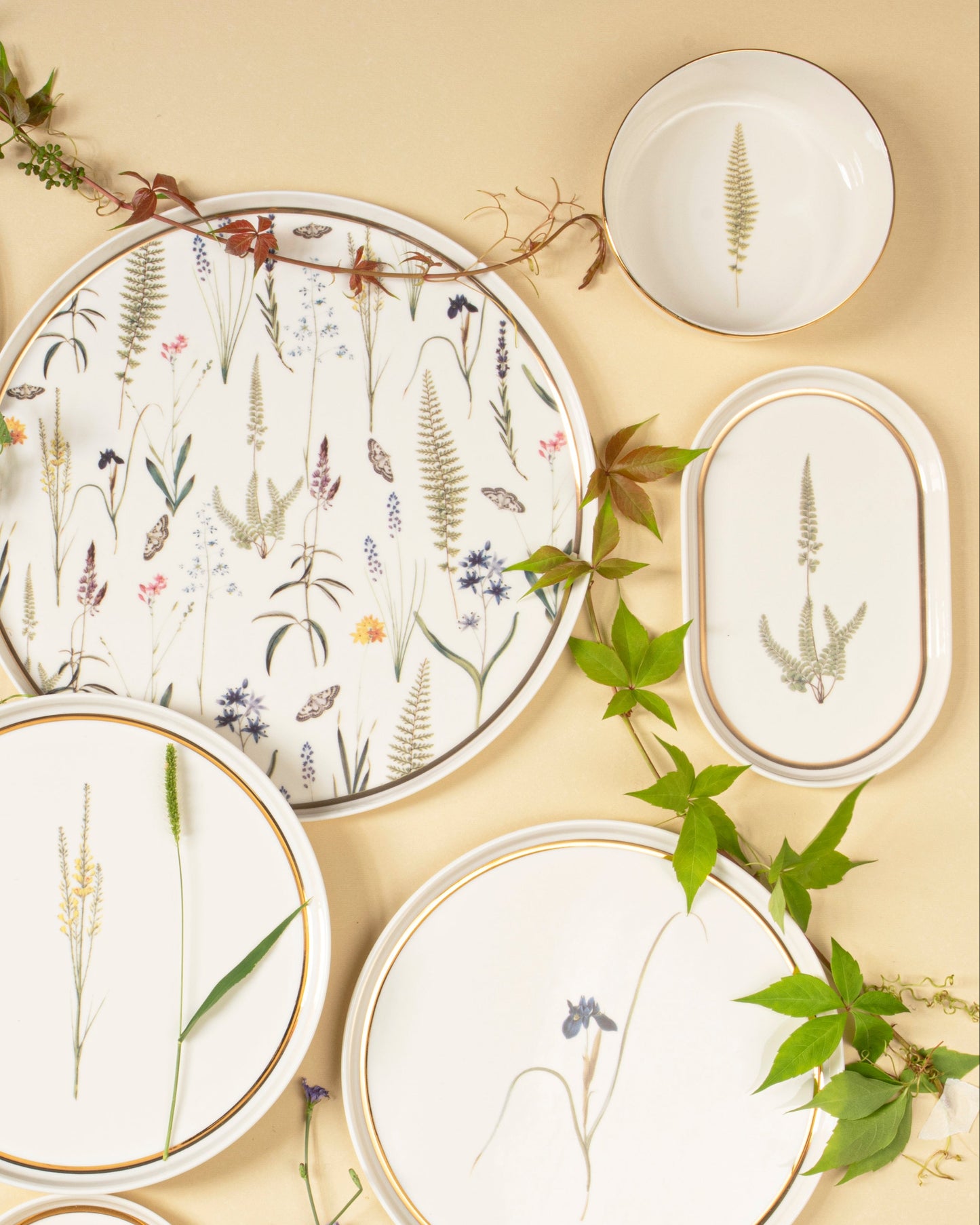 Botanical Oval Plate - Verdant Fern