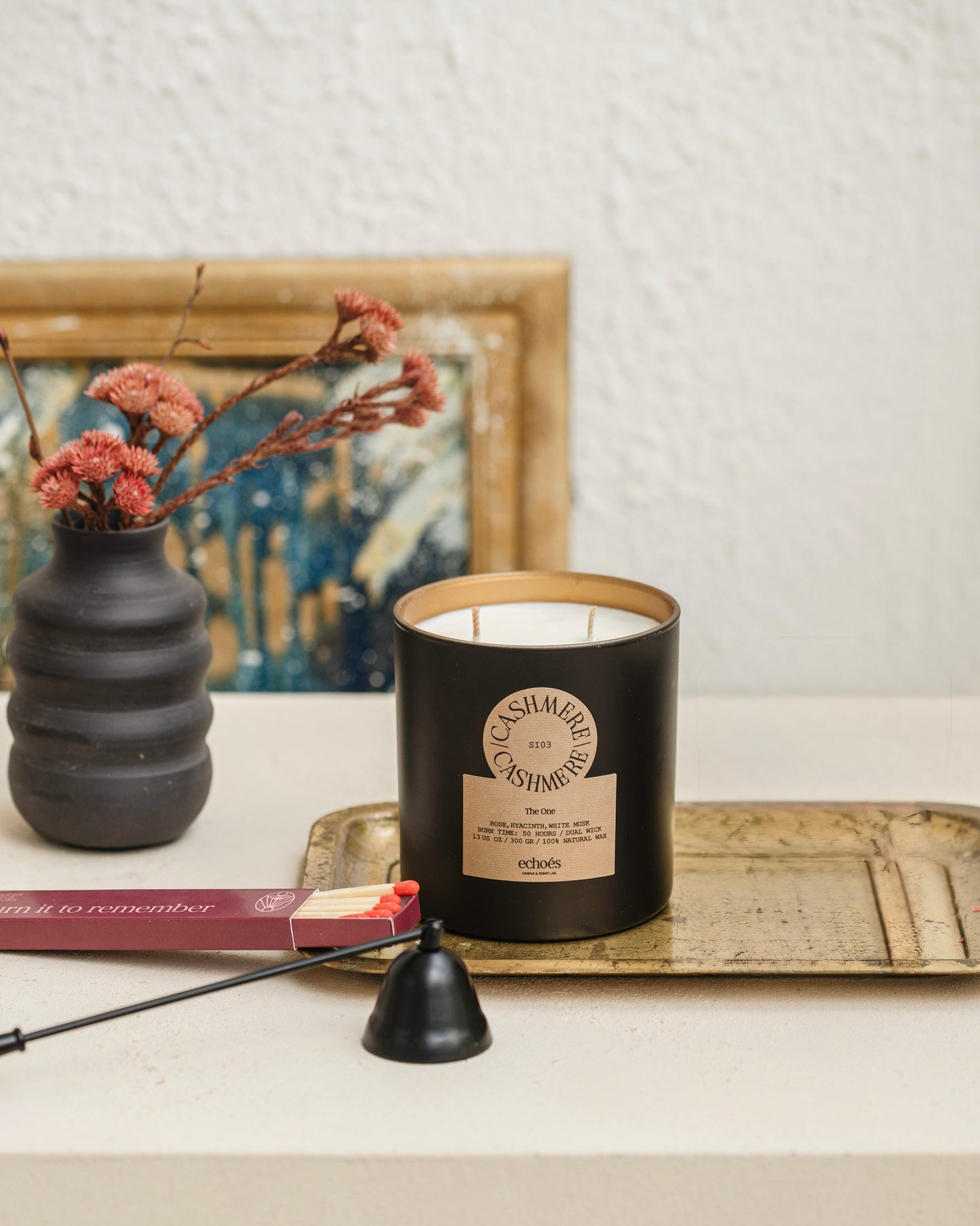 Cashmere - Medium Size Natural Candle