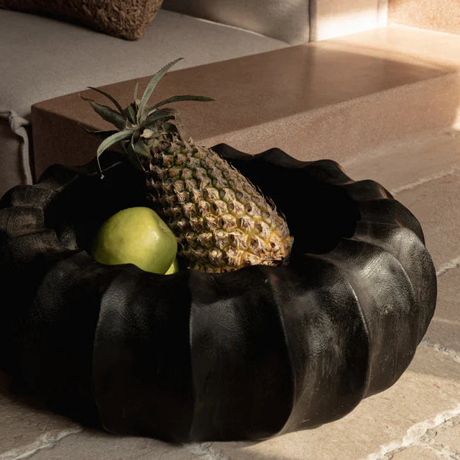 Kuro Hand-Carved Monumental Bowl