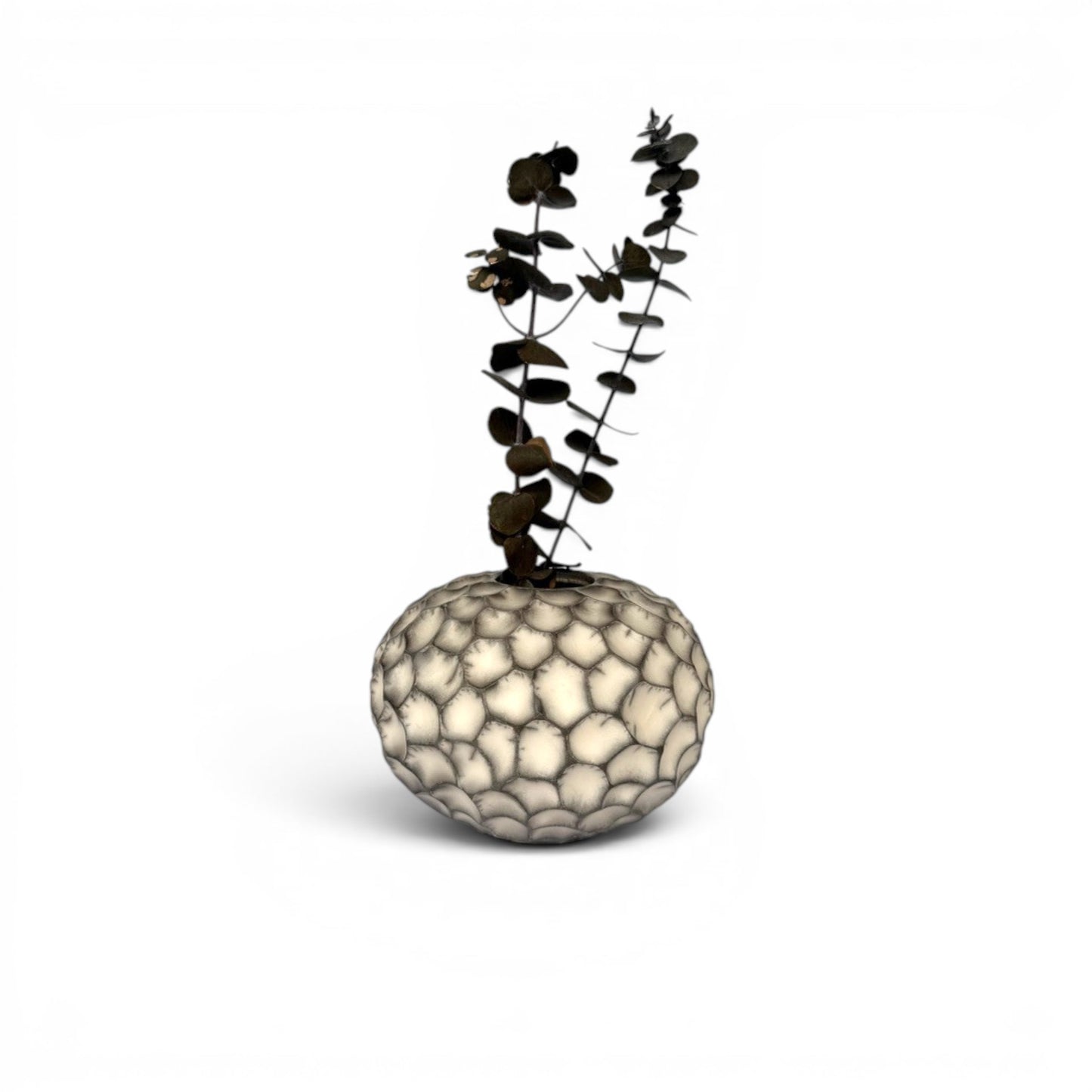 Honeycomb Raku Vase