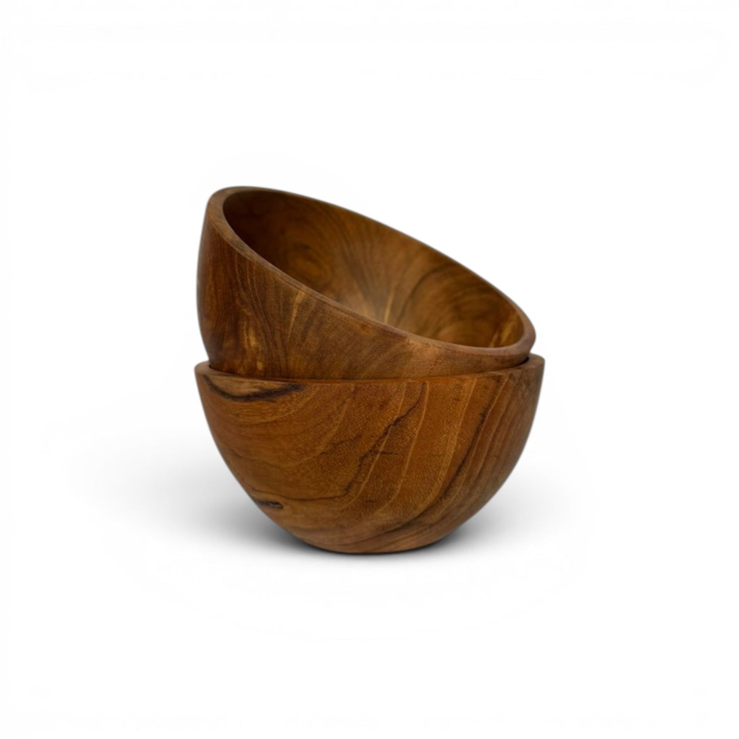 Artisan Teak Wood Bowl