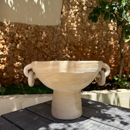 Antica Terracotta Pedestal Bowl